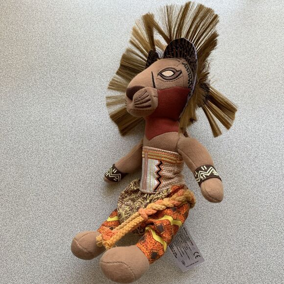 Disney The Lion King Broadway Musical Simba 12inch Stuffed Plush Tribal Doll - Picture 6 of 8
